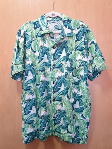 Sommerhemd - Bananenblaettermuster
